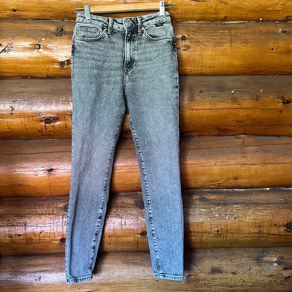 Mavi Scarlett Suer high-rise super skinny grey Jeans size 25